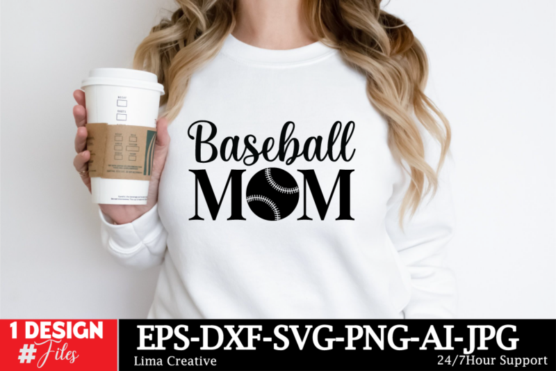 Baseball Mom T-shirt Design, MOTHER’S DAY MEGA Bundle, Mom svg Bundle, 140 Designs, Heather Roberts Art Bundle, Mother’s Day Designs, Cut F