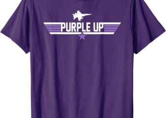 Purple Up For Military Kids Month Of The Military Child Kids T-Shirt
