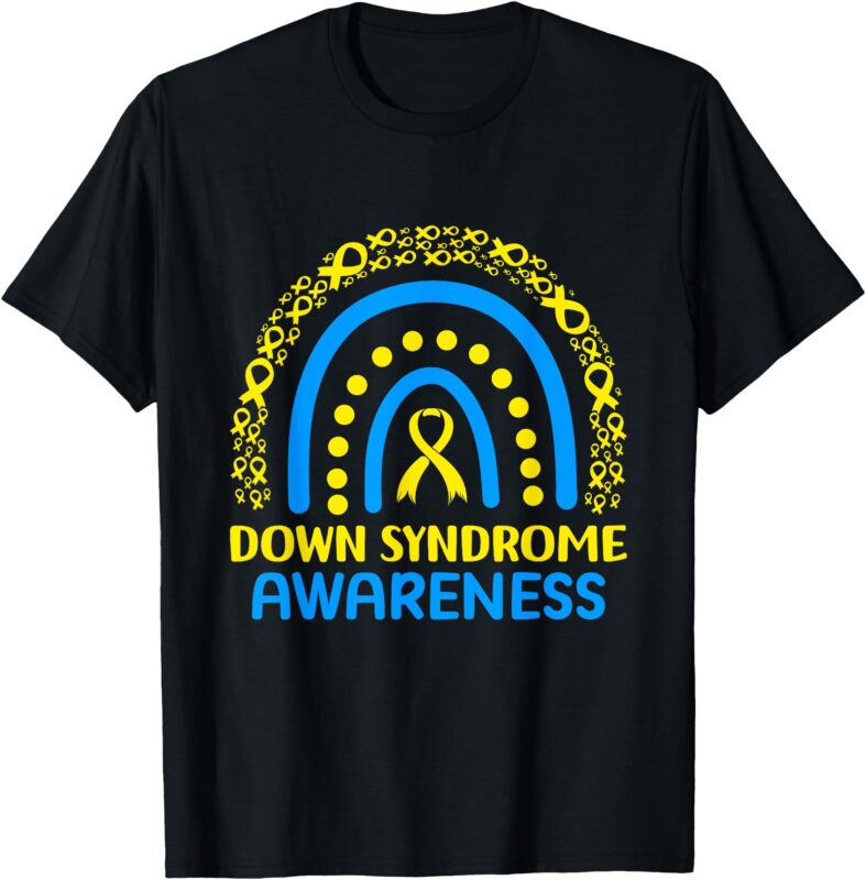 Rainbow World Down Syndrome Awareness for Men Women Kids T-Shirt