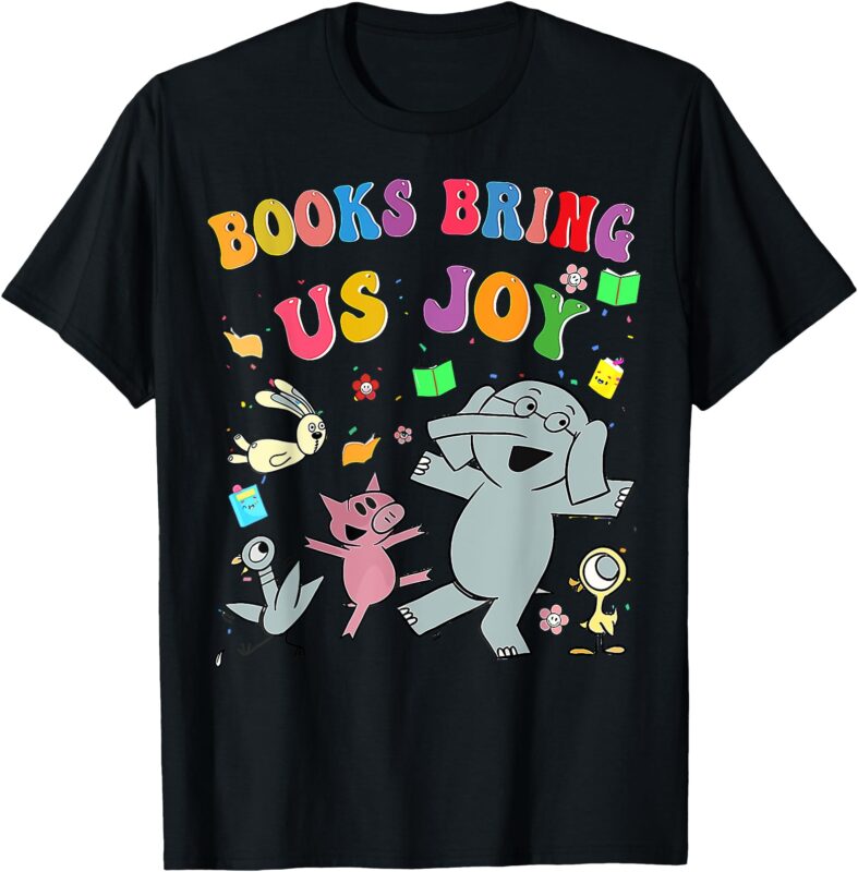 Read Book Cute School Teacher Librarian Elephant Pigeon T-Shirt