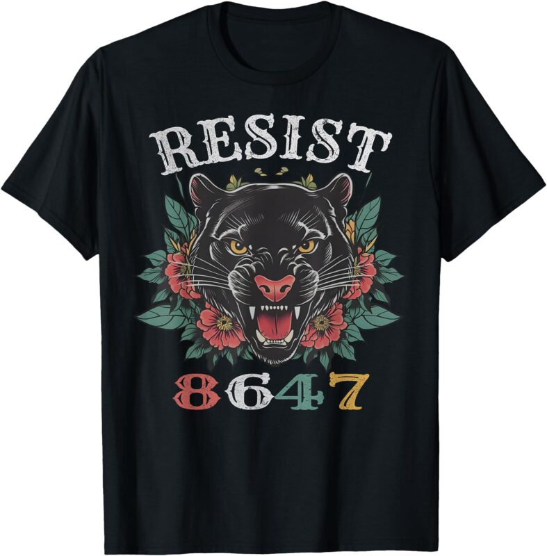 Resist Shirt 8647 Motif Floral Resist T-Shirt
