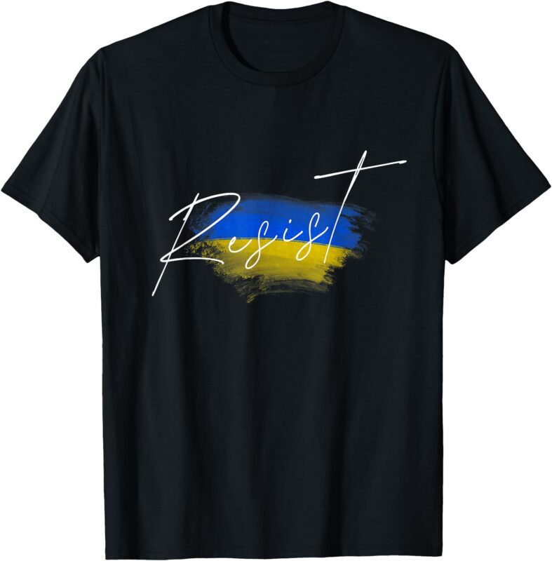 Resist Ukraine Flag Ukrainian T-Shirt