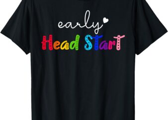 Retro Early Head Start Early Childhood Education Teacher T-Shirt