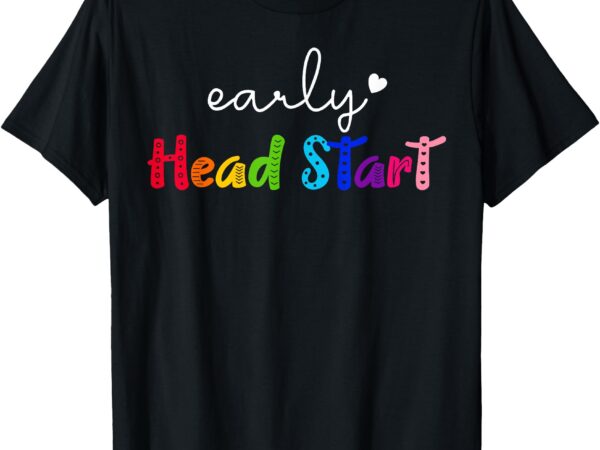 Retro early head start early childhood education teacher t-shirt