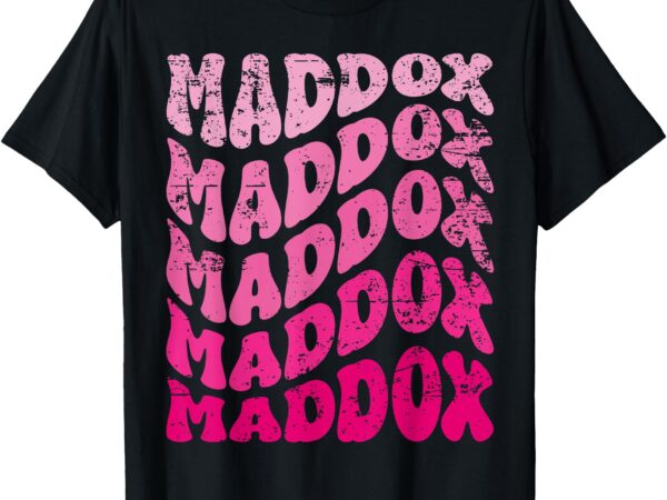 Retro maddox first name personalized maddox groovy vintage t-shirt