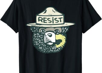 Retro Vintage Resist Bear T-Shirt