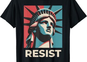 Retro Vintage Resist Statue of Liberty T-Shirt