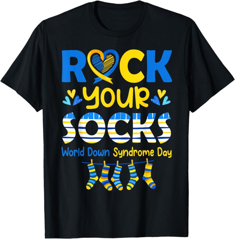 Rock Your Socks World Down Syndrome Awareness Day Women Kids T-Shirt