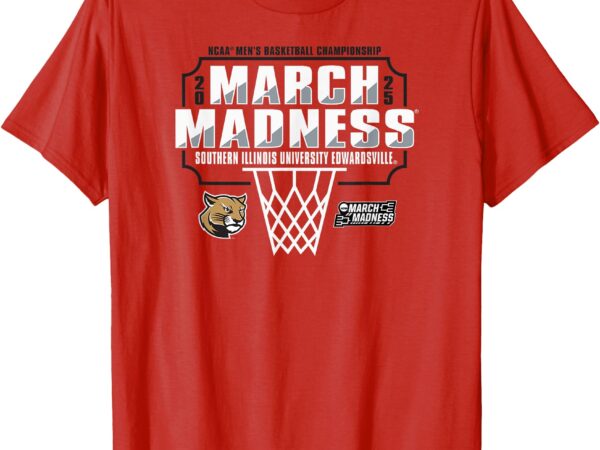 Siue edwardsville cougars march madness 2025 m basketball t-shirt