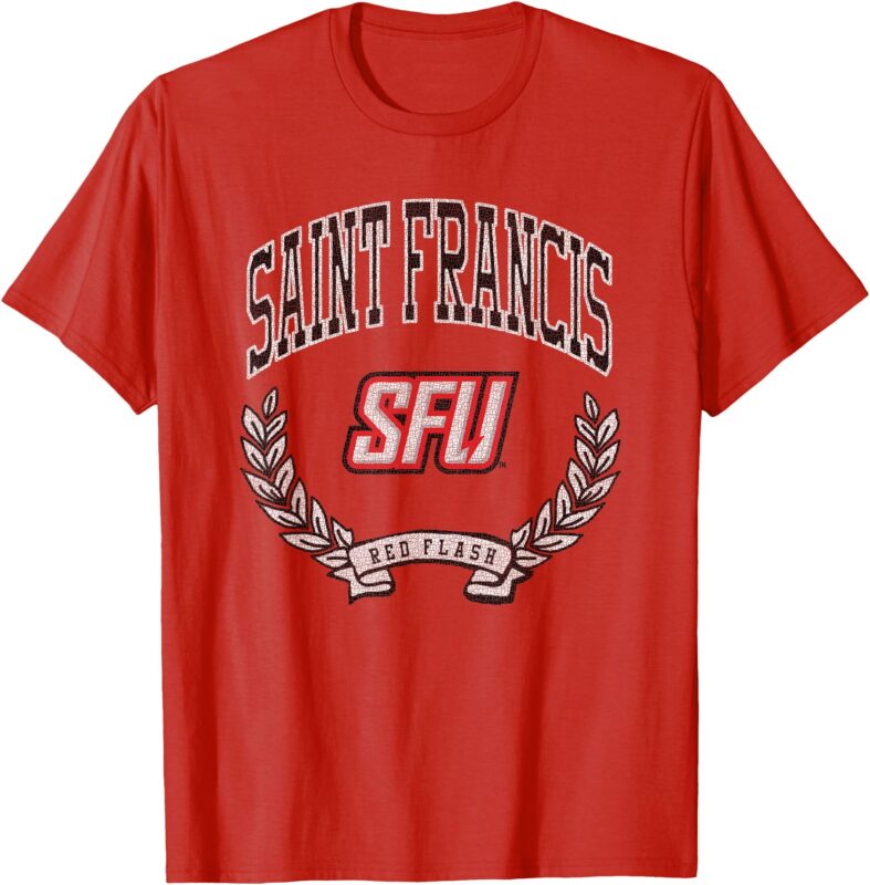 Saint Francis Red Flash Victory Vintage T-Shirt