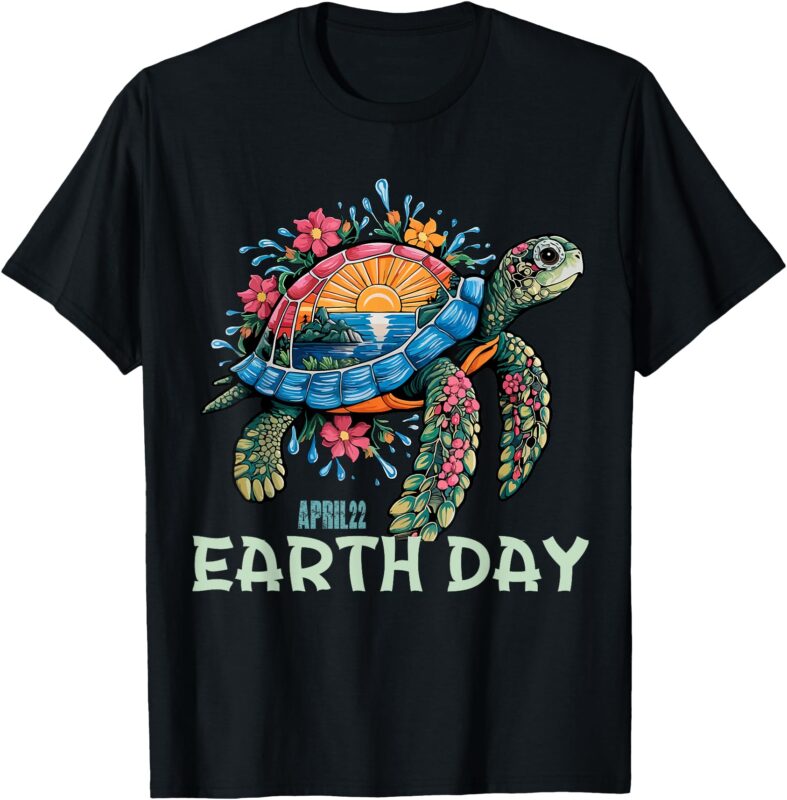 Sea Turtle Earth Day Save The Earth T-Shirt