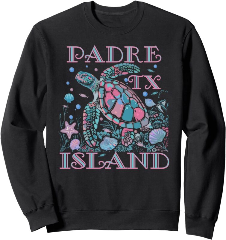 Sea Turtle Lover Padre Island TX Family Beach Vacation Sweatshirt