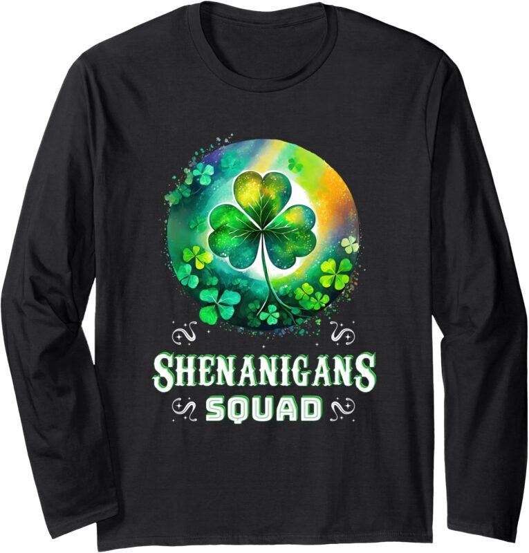 Shenanigans Squad St Patricks Day Matching Family Group Long Sleeve T-Shirt