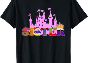 Sister Snow Family Party Decorations Funny Meme T-Shirt