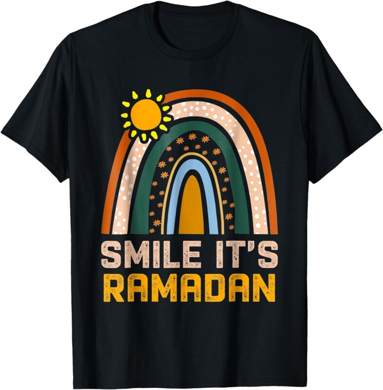 Smile its Ramadan – Muslim Eid Mubarak Islamic Ramadan T-Shirt
