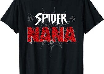 Spider Nana Of The Birthday Boy Family Party Decoration T-Shirt