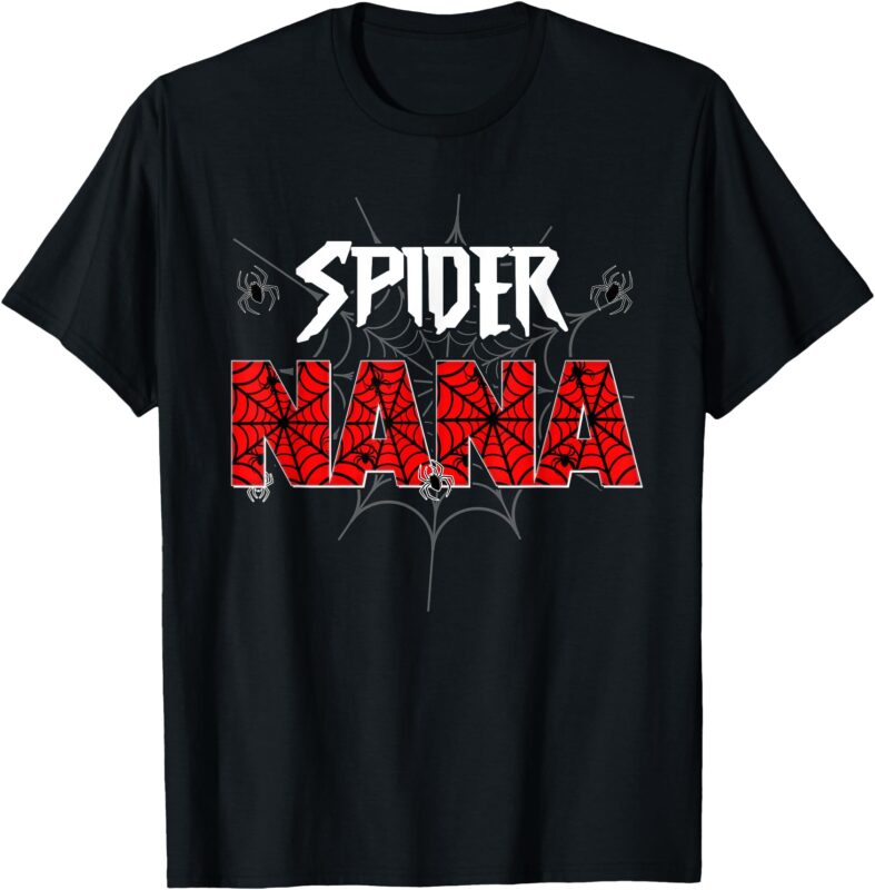 Spider Nana Of The Birthday Boy Family Party Decoration T-Shirt