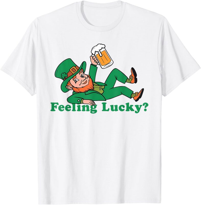 St Patrick’s Day Feeling Lucky Leprechaun T-Shirt