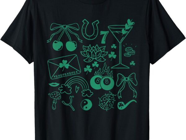 St patricks day luck symbols lucky charms saint patricks day t-shirt
