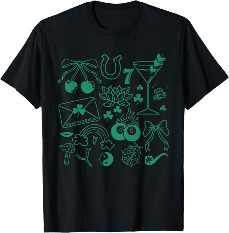 St Patricks Day Luck Symbols Lucky Charms Saint Patricks Day T-Shirt