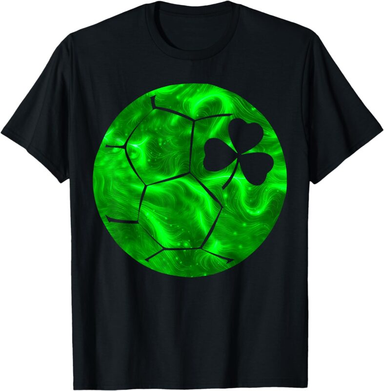 St Patricks Day Shamrock Soccer Saint Paddys Kids Boys T-Shirt