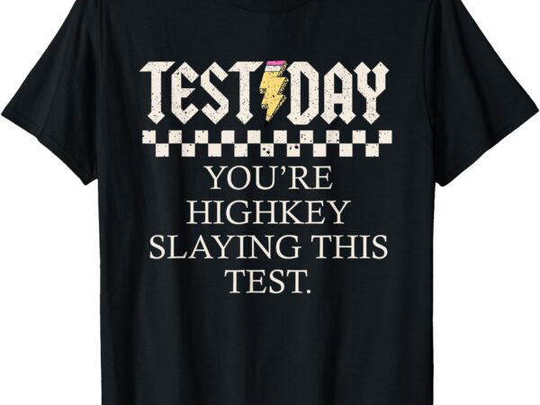 Staar state testing day you’re highkey slaying this test t-shirt