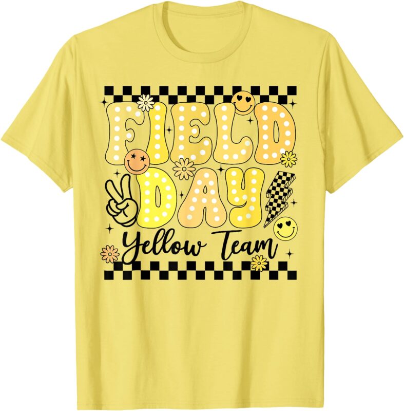 Field Day Yellow Team Field Trip Game Competition Student T-Shirt