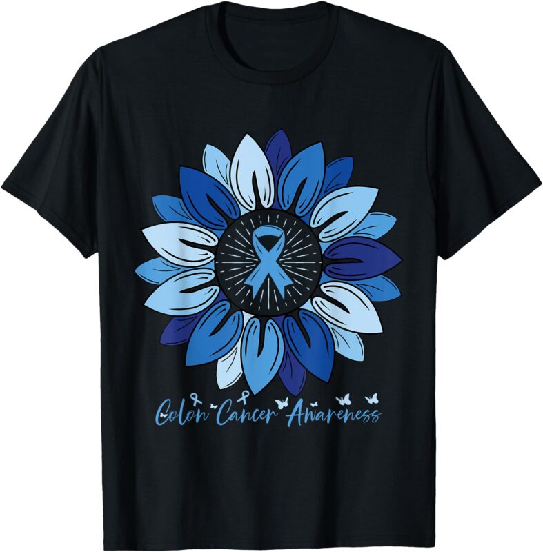 Sunflower Colon Cancer Awareness Month T-Shirt