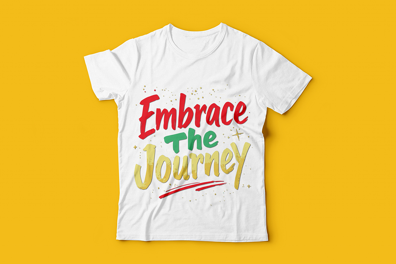Embrace The Journey Typography T-Shirt Design
