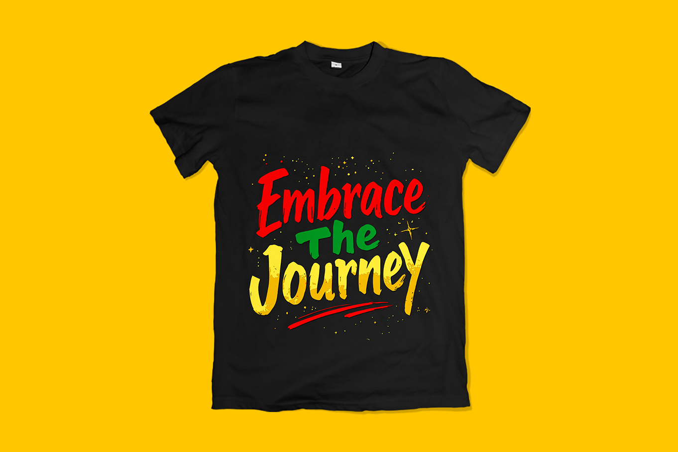 Embrace The Journey Typography T-Shirt Design