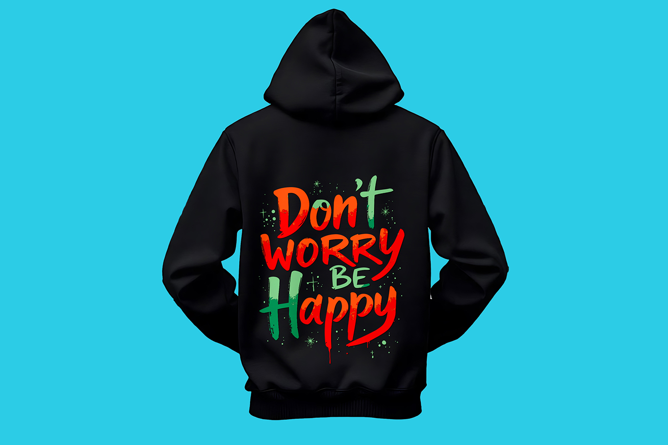 Don’t Worry Be Happy Typography T-Shirt Design