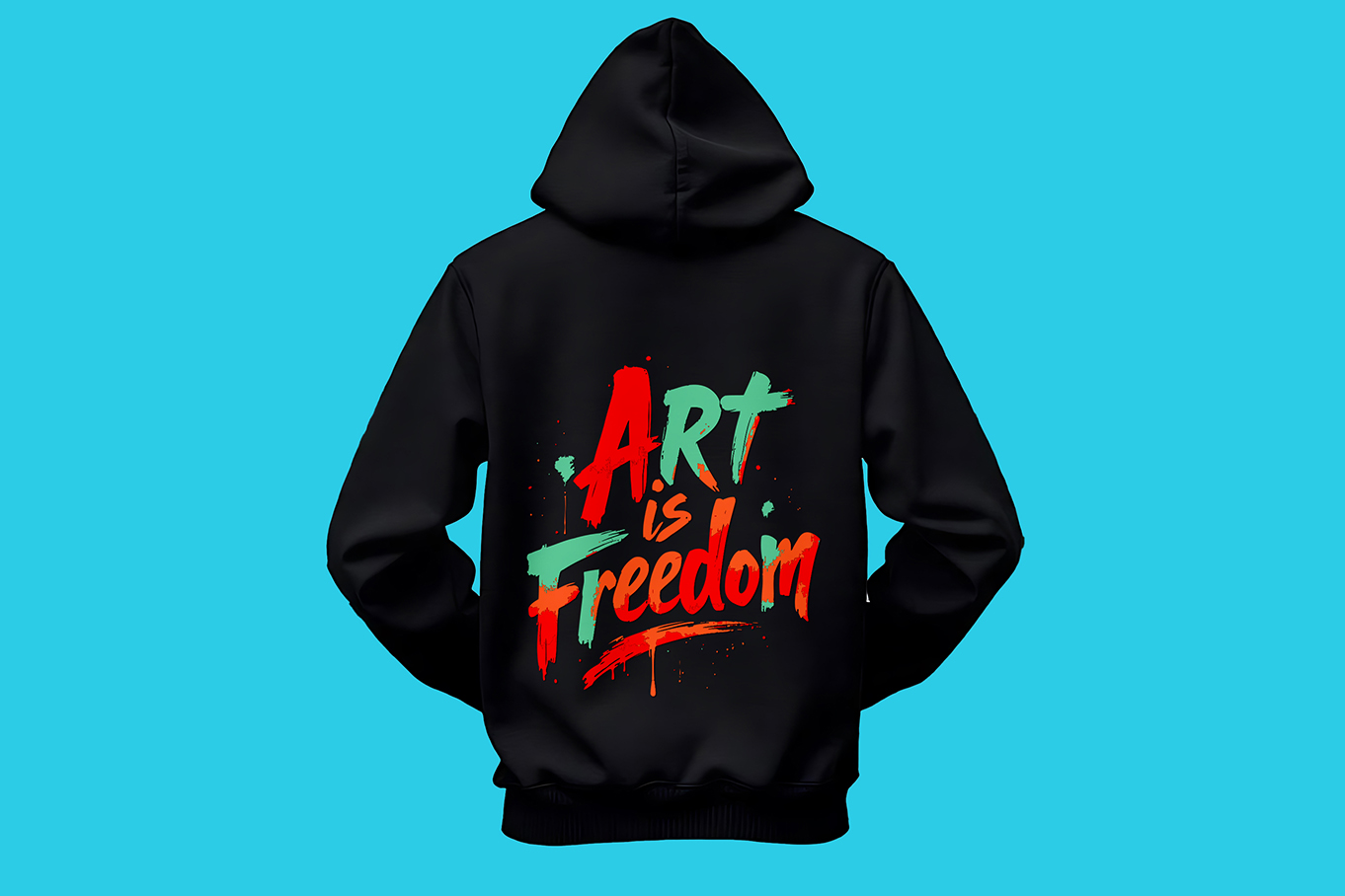 Art is Freedom Typography T-Shirt Design