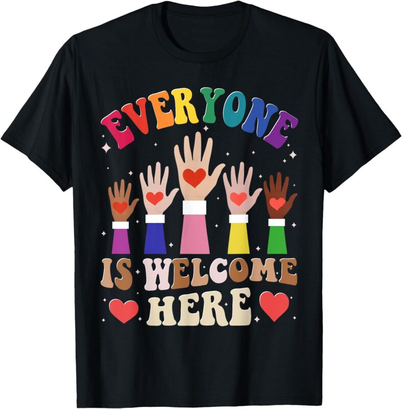 The Everyone Is Welcome Here In Idaho Teacher Student White T-Shirt