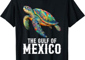 The Gulf of Mexico Sea Turtle Colorful Men Women Kids T-Shirt