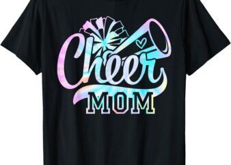 Tie Dye Cheer Cheerleading for Cheerleader Squad Mom BFF T-Shirt