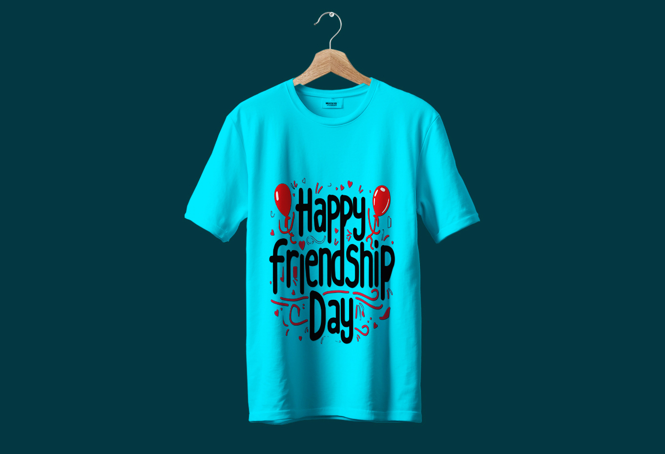 Happy Friendship Day Typography T-Shirt Design