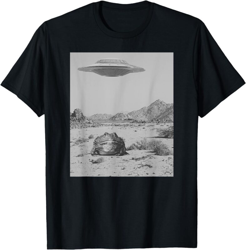 UFO Frog Retro T-Shirt
