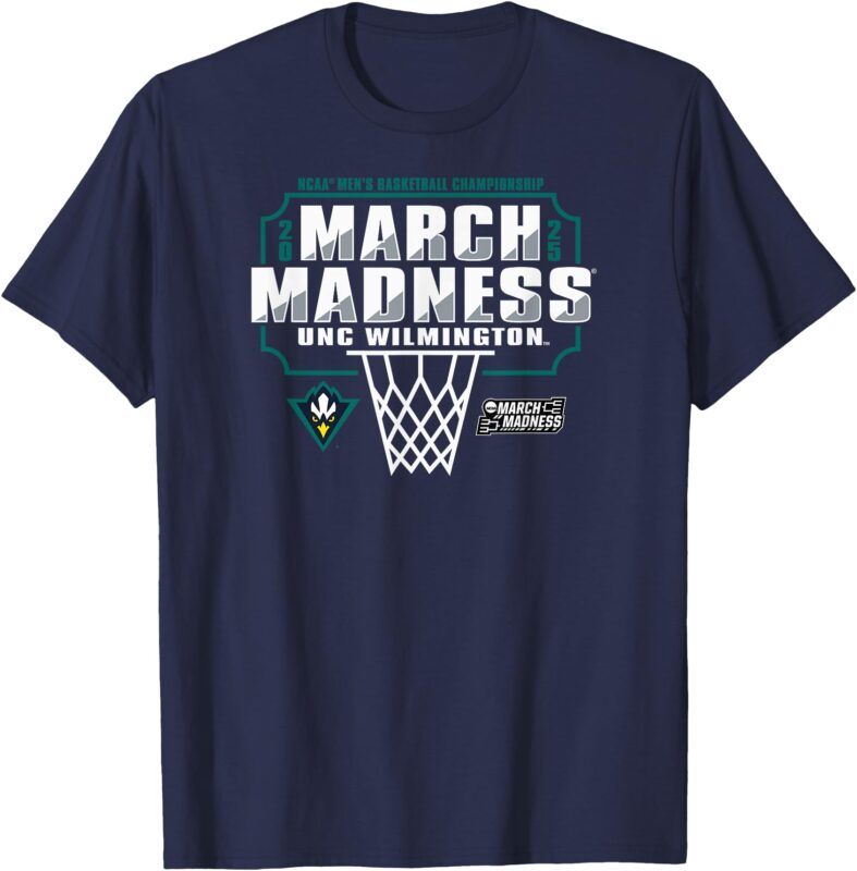 UNC Wilmington Seahawks March Madness 2025 Men’s Basketball T-Shirt