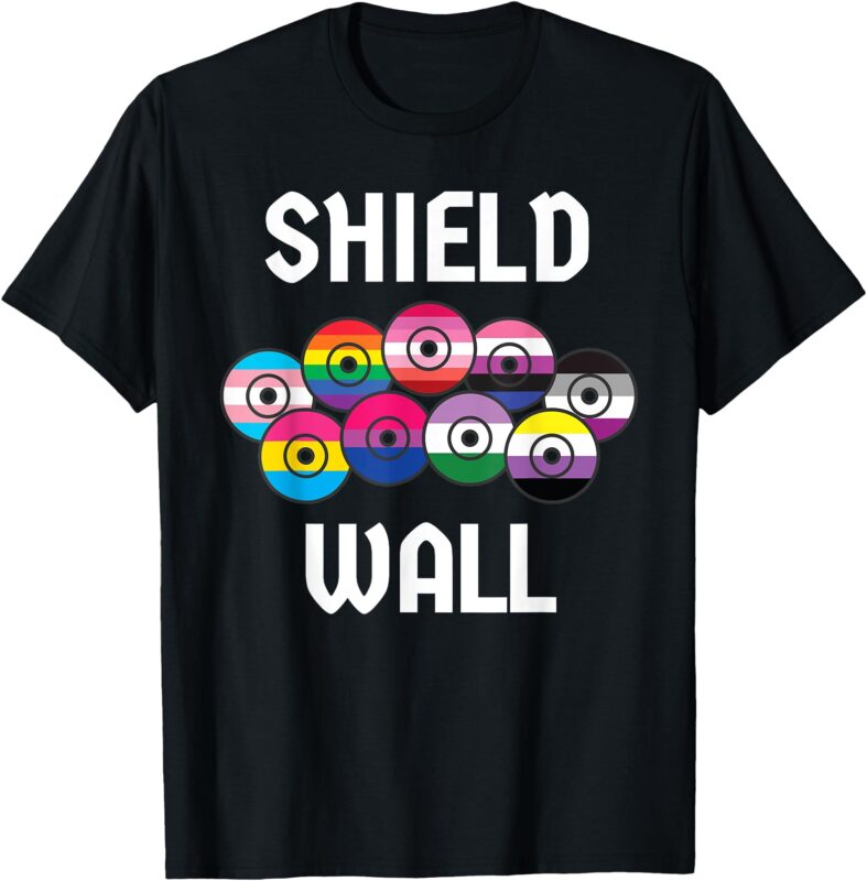 Viking Shield Wall LGBTQ Flag Pride T-Shirt