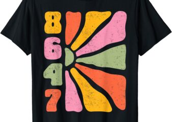 Vintage 8647 Anti-Trump Funny Boho Flowers Floral Feminist T-Shirt