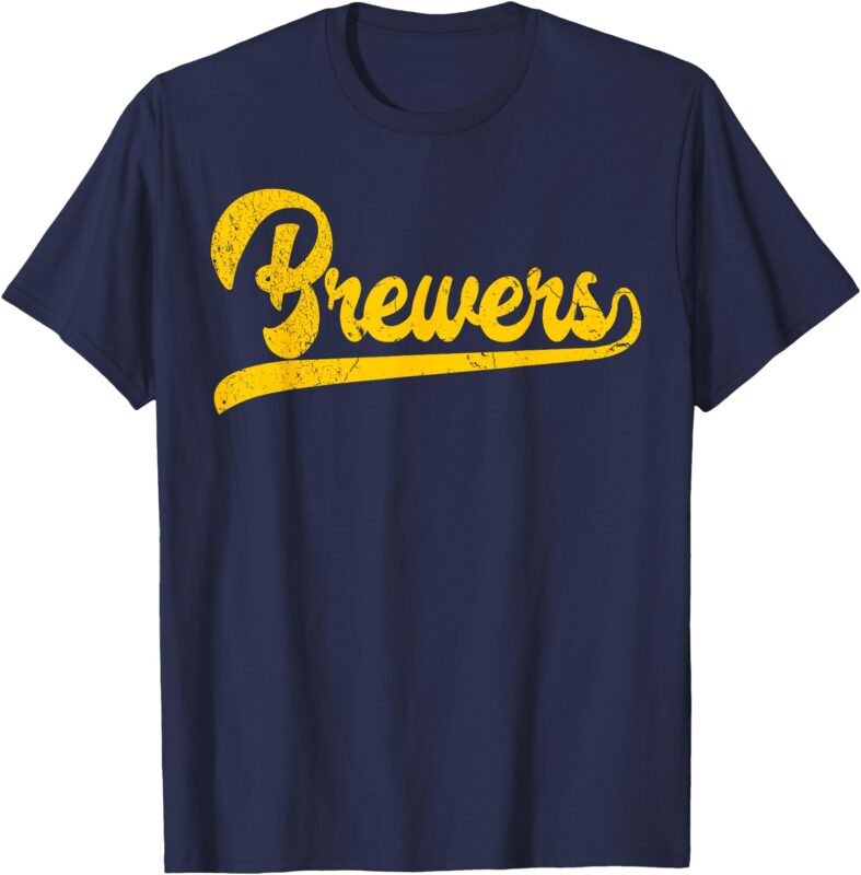 Vintage Brewers Nickname Shirt Brewers Throwback Design T-Shirt