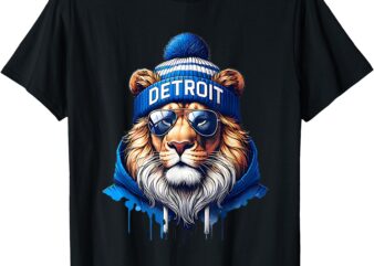 Vintage Detroit Name Graphic Design Men Women Kids T-Shirt