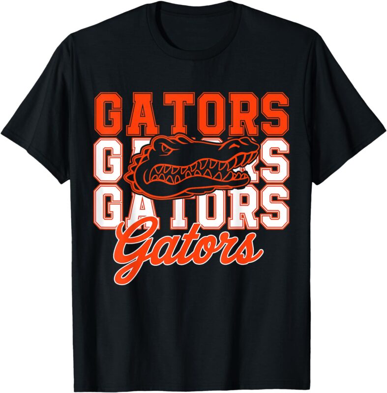 Vintage Funny Gators Personalized Name Style Animal Gift T-Shirt