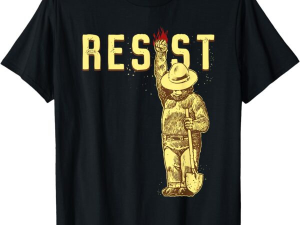 Vintage smokey the resist bear shirt women’s & men’s t-shirt