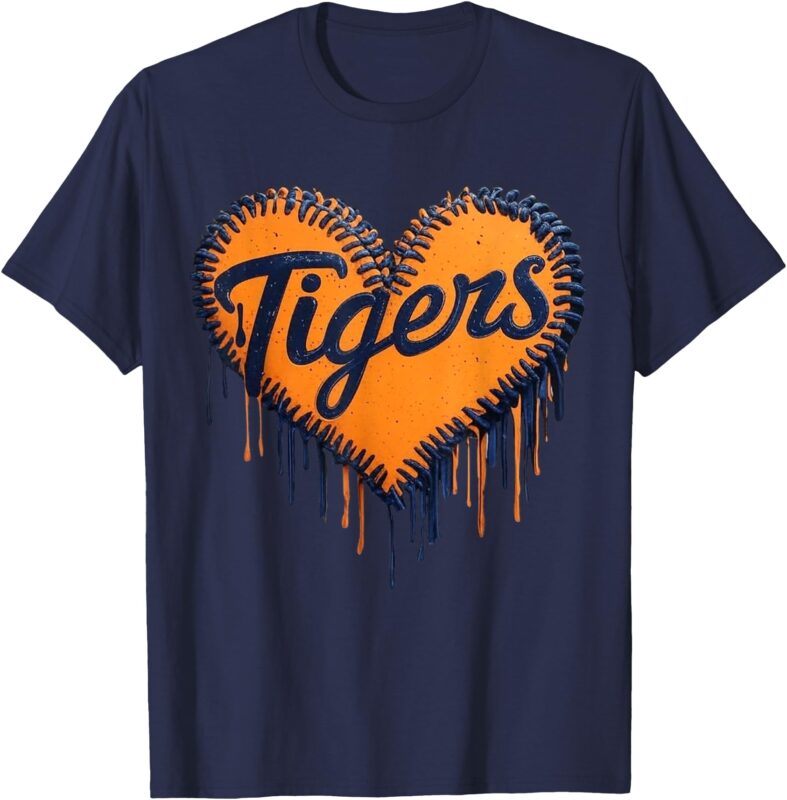 Vintage Tigers Heart Throwback Styles Classic For Men Women T-Shirt