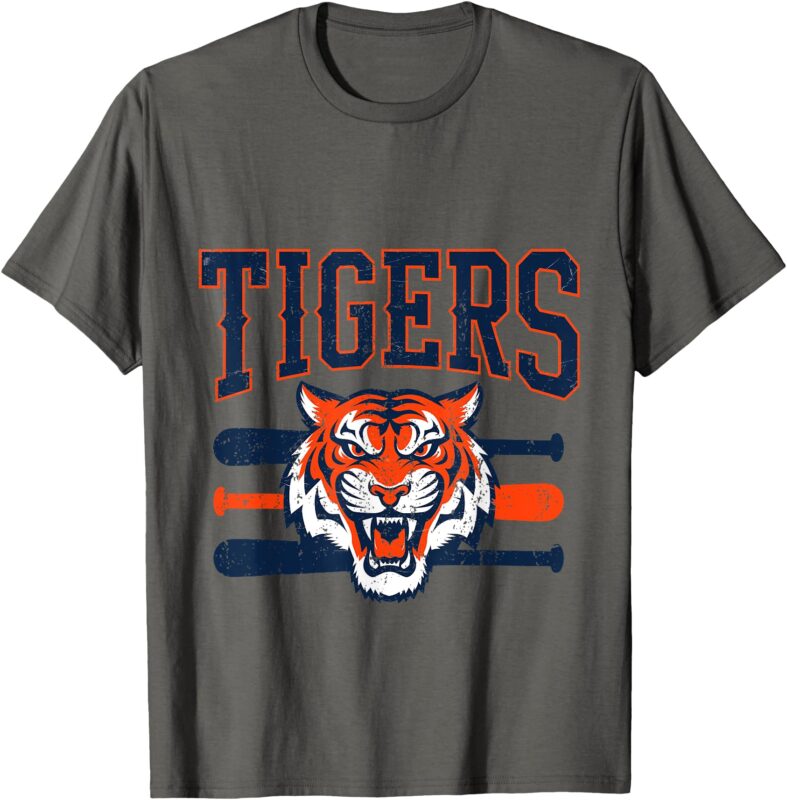 Vintage Tigers Throwback Design Gift For Men Women Kids T-Shirt