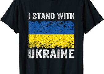 Vintage Ukraine Ukrainian Flag Pride Gifts T-Shirt