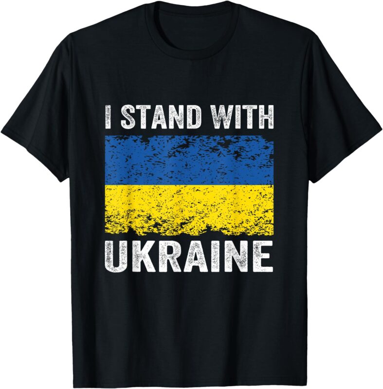 Vintage Ukraine Ukrainian Flag Pride Gifts T-Shirt