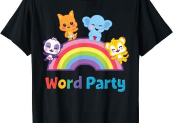 Word Party Birthday Decorations Costume Tees T-Shirt