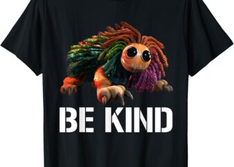 Yarnaby Be Kind Critters Multicolor Kids T-Shirt